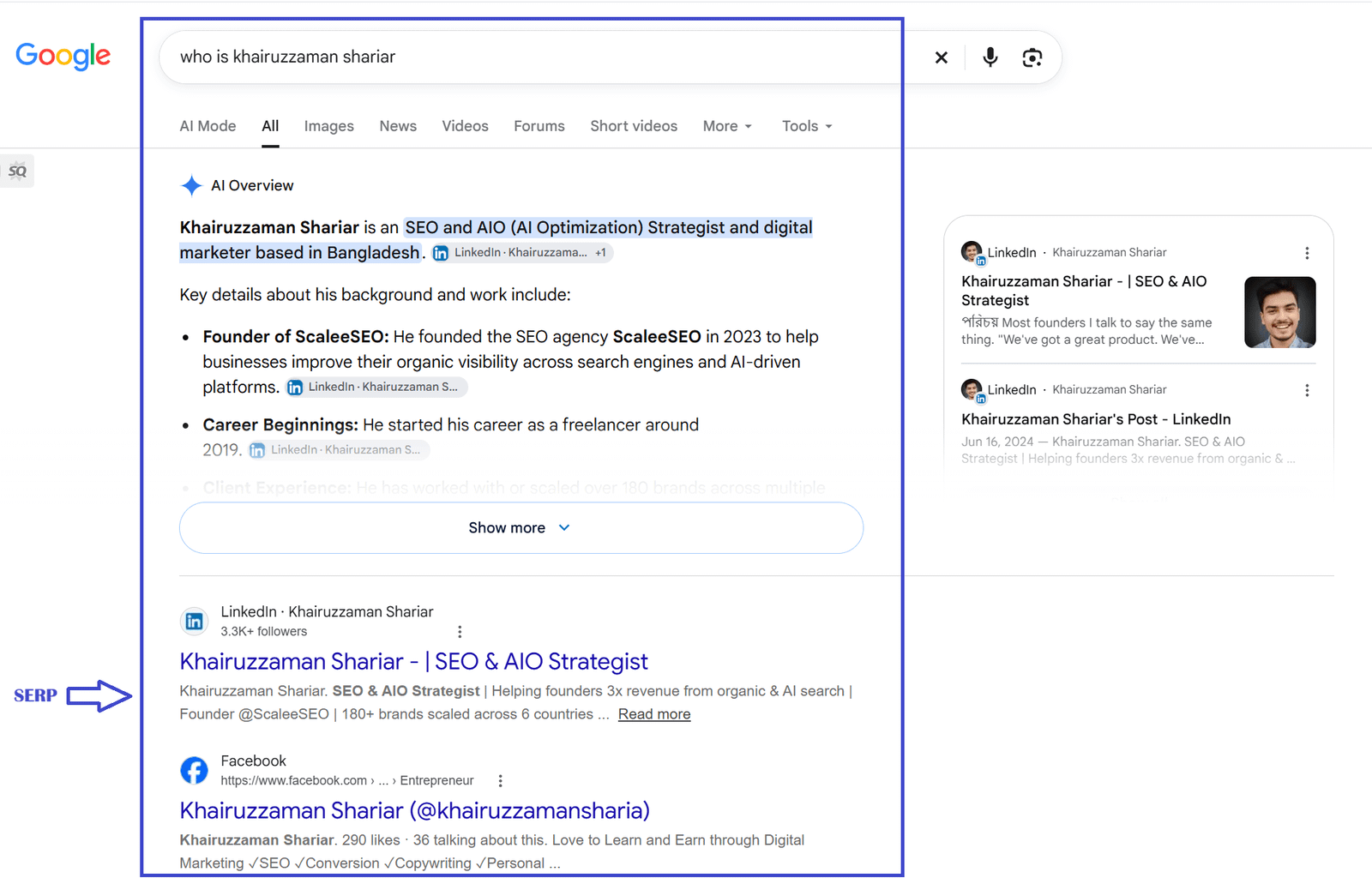 Search Engine Result Pages